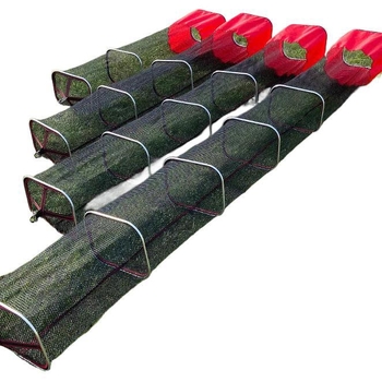 Nailoninė tinklinė krepšys žvejybos apsaugai, nešiojamas, kvadratinė forma