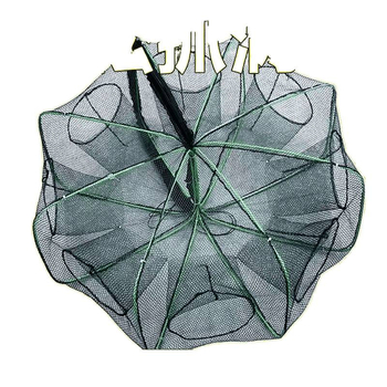 Kvadratni ribarski kavez i mreže za ribu, škampi i krabe