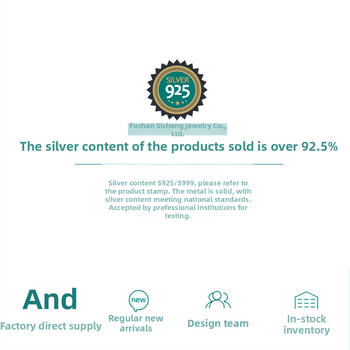 Srebrni dodaci za naušnice S925 — Brand Cech, Čistoća 925, Obrada elektroplatiranje, Podrijetlo Shenzhen, Stil Priroda