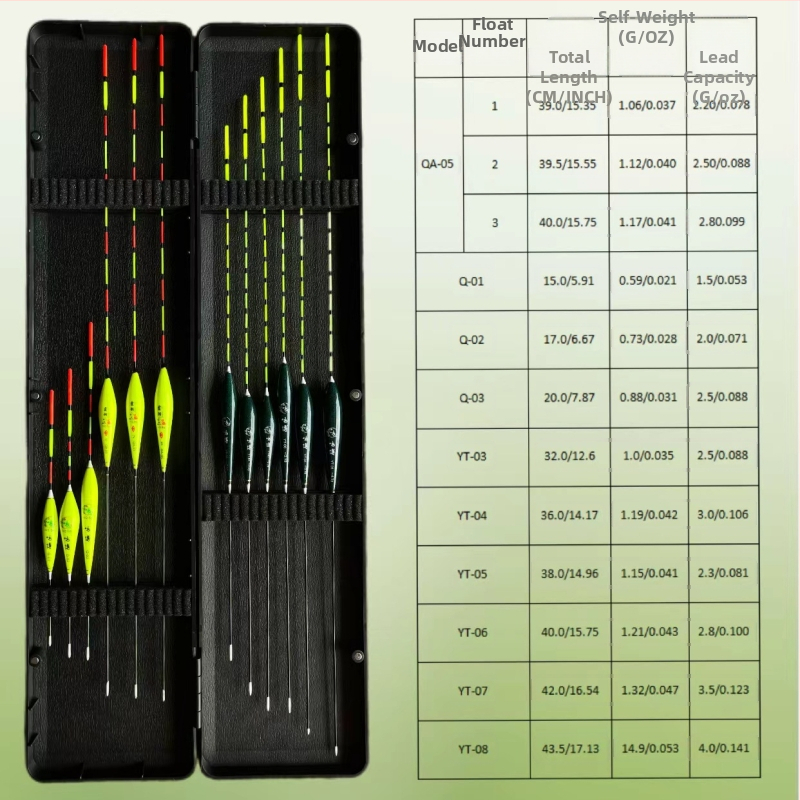Xiayu nano materijal set plovaka za ribolov - vrlo osjetljivi, hrabri i upečatljivi plovci za plitku vodu