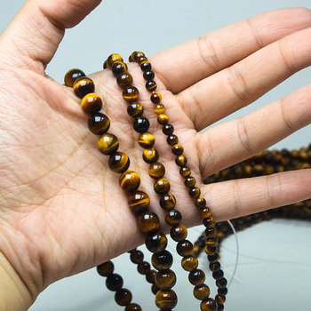 Missstone мъниста от тигрово око, полирани кръгли мъниста, свободни мъниста