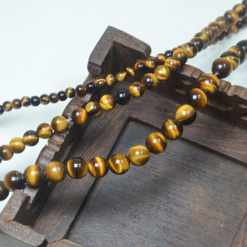 Missstone мъниста от тигрово око, полирани кръгли мъниста, свободни мъниста