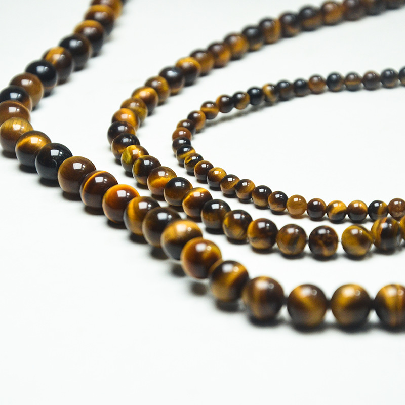 Missstone мъниста от тигрово око, полирани кръгли мъниста, свободни мъниста