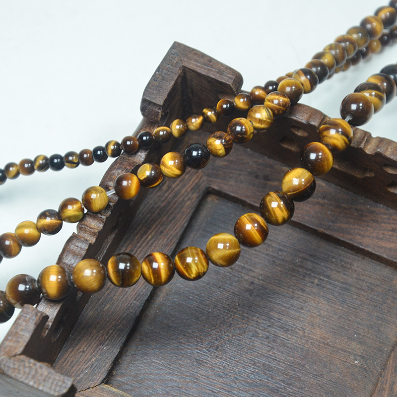 Missstone мъниста от тигрово око, полирани кръгли мъниста, свободни мъниста