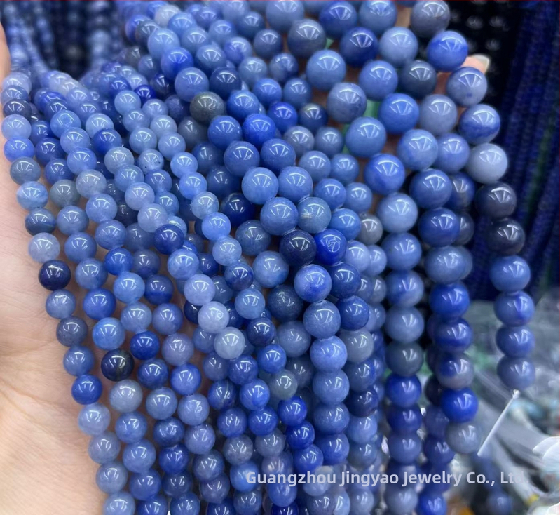 Marge od Aventurin Jade – slobodne perle, polirane fasetirane kuglice, originalni dizajn