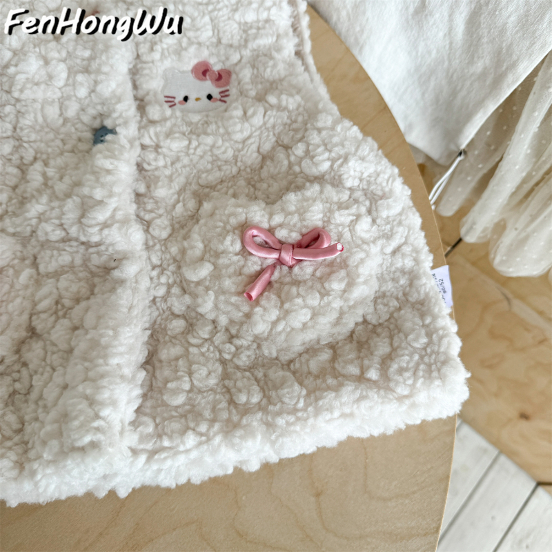 Pink House Dječji bezrukavni vest za djevojčice, 90% pamuk s podstavom od pamuka, bez kapucije, jesenji pulover stil, za djecu 3–8 godina