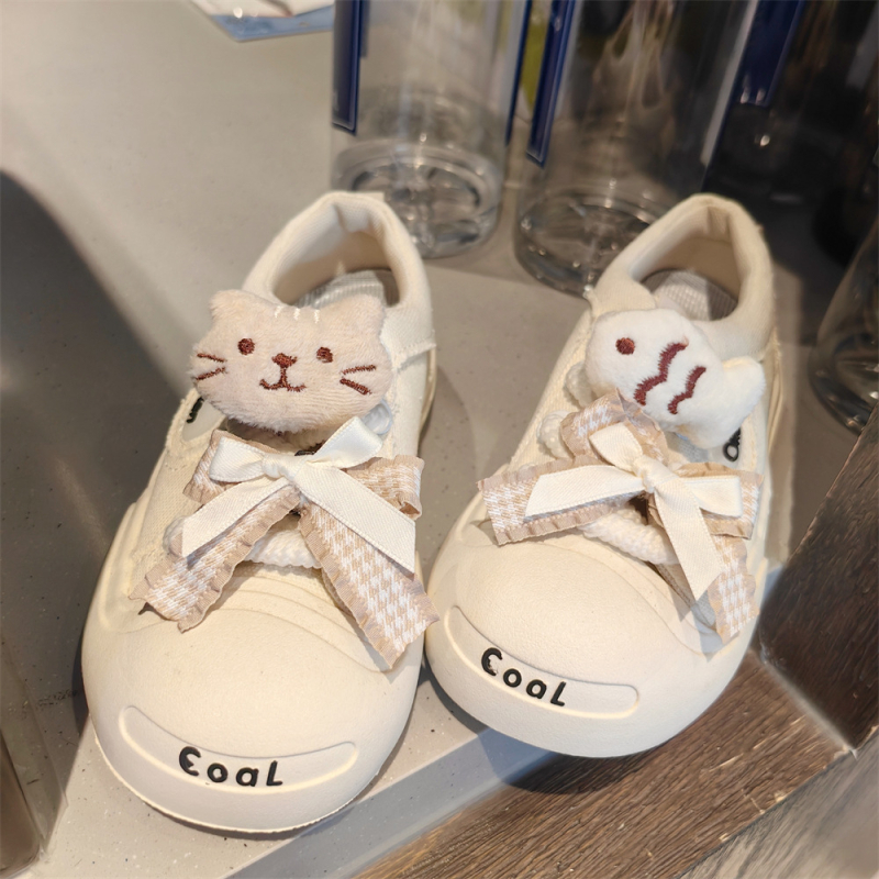 Kaķēnu motīva auklas sprādze bērnu kurpēm, pūkaina dekorācija (piemērots tenisiem, ādas kurpēm, ikdienas un auduma kurpēm)