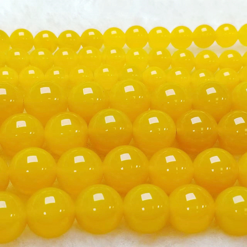 Гривна от агат с мъниста — висок клас, кръгли мъниста, перлено покритие, произход Huizhou, есен 2024