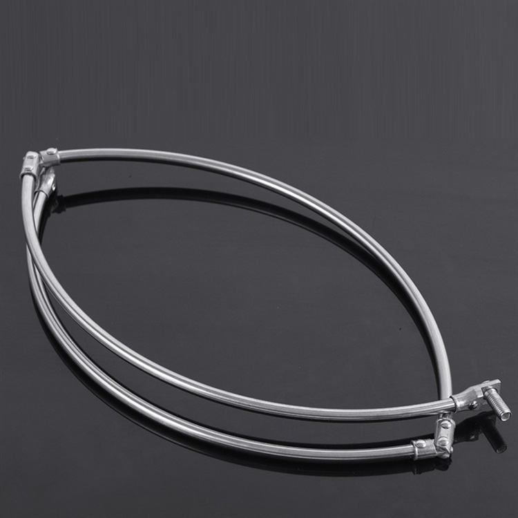 Sklopiva glava mreže od nehrđajućeg čelika, velikog oka, ribolovni pribor