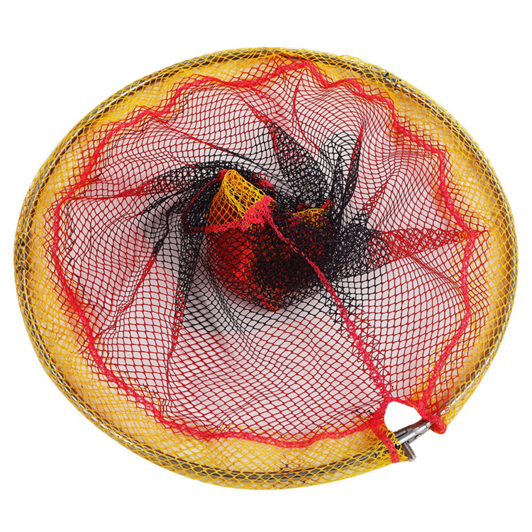 Sklopiva glava mreže od nehrđajućeg čelika, velikog oka, ribolovni pribor