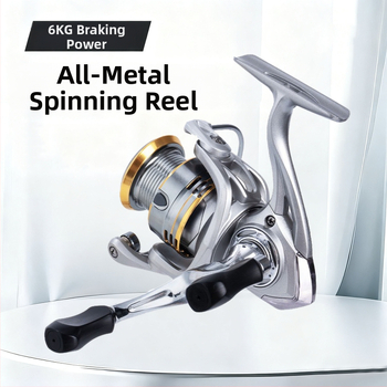 Blue Boat CNC spining kolut za ribolov, nagnuta kućica linije, omjer 5,2:1, dvostruka ručka, dugi bacaj, otporan na slanu vodu