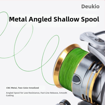 Blue Boat CNC spining kolut za ribolov, nagnuta kućica linije, omjer 5,2:1, dvostruka ručka, dugi bacaj, otporan na slanu vodu