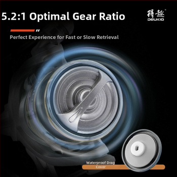 Blue Boat CNC spining kolut za ribolov, nagnuta kućica linije, omjer 5,2:1, dvostruka ručka, dugi bacaj, otporan na slanu vodu