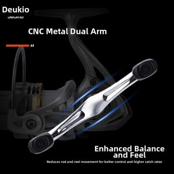 Blue Boat CNC spining kolut za ribolov, nagnuta kućica linije, omjer 5,2:1, dvostruka ručka, dugi bacaj, otporan na slanu vodu