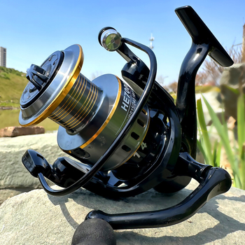 Mulineta za pecanje: Metalna šikla usta spining mulinet za duga bacanja, morski ribolov