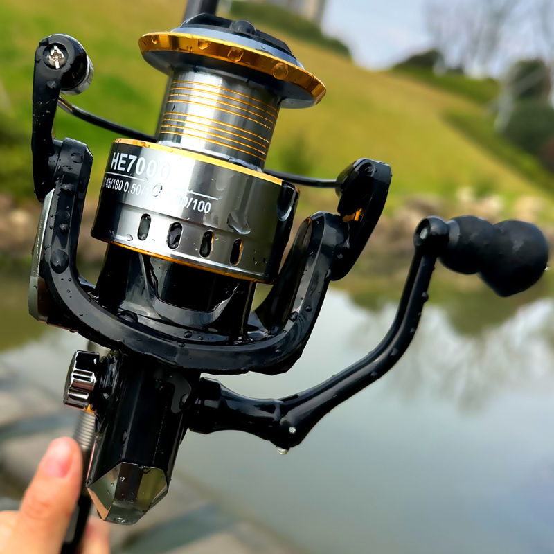 Mulineta za pecanje: Metalna šikla usta spining mulinet za duga bacanja, morski ribolov