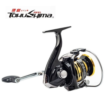 Spinning kolut za ribolov – nagnut otvor, plitka posuda za najlone, cijelo metalno kućište, dugi hod, morski i stijenski ribolov