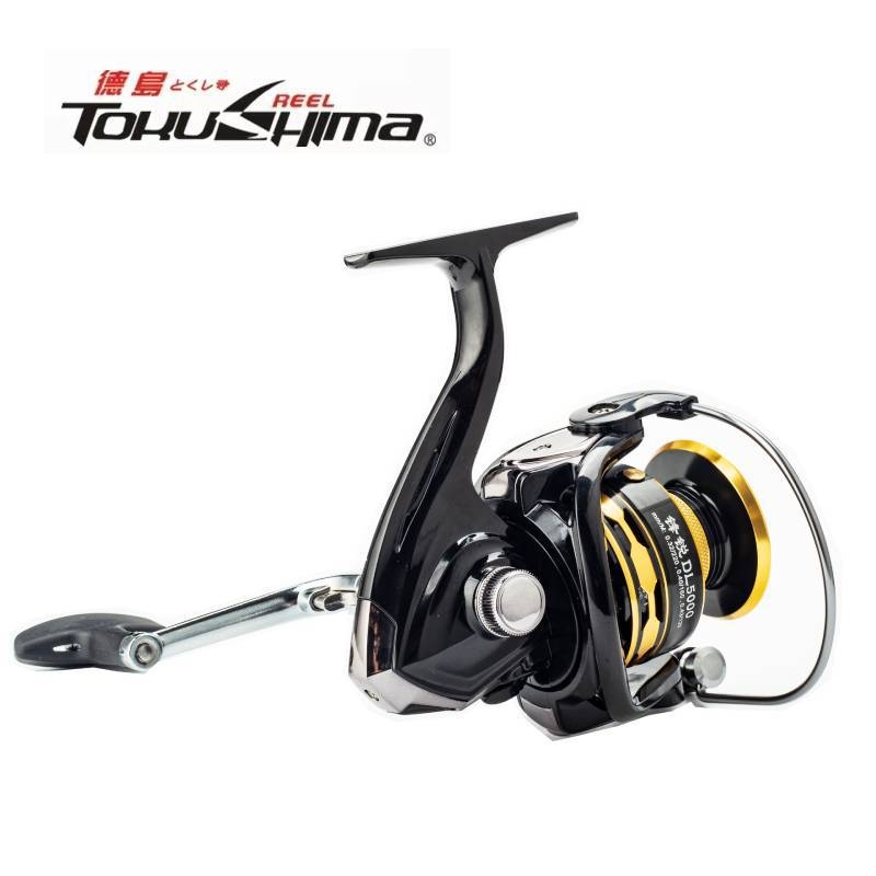 Spinning kolut za ribolov – nagnut otvor, plitka posuda za najlone, cijelo metalno kućište, dugi hod, morski i stijenski ribolov