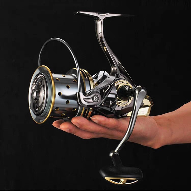 Mountain Leopard morsko otporna potpuno metalna spining mašina za duga bacanja, plitka koluta, otporna na koroziju, dvostruki ležajevi, nehrđajući vodilica cijevi