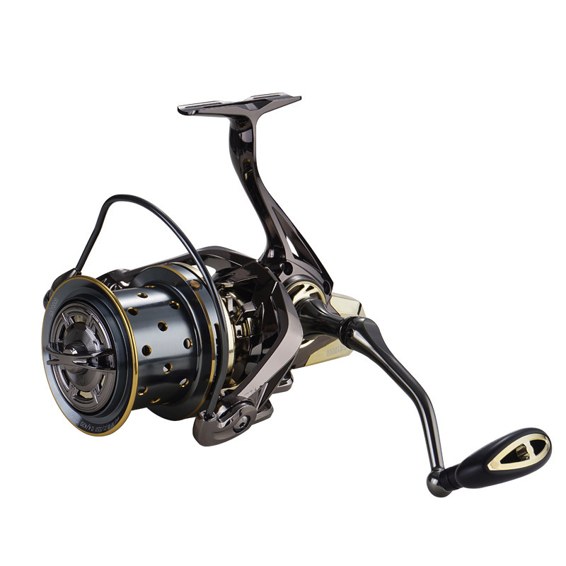 Mountain Leopard morsko otporna potpuno metalna spining mašina za duga bacanja, plitka koluta, otporna na koroziju, dvostruki ležajevi, nehrđajući vodilica cijevi