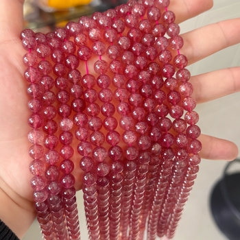 Jagoda kristal raspršene perle za DIY nakit – perle za narukvice i ogrlice, rezanje, brušenje i poliranje, podrijetlo Yiwu, poluproizvod