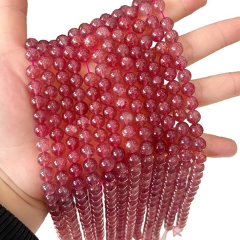 Jagoda kristal raspršene perle za DIY nakit – perle za narukvice i ogrlice, rezanje, brušenje i poliranje, podrijetlo Yiwu, poluproizvod