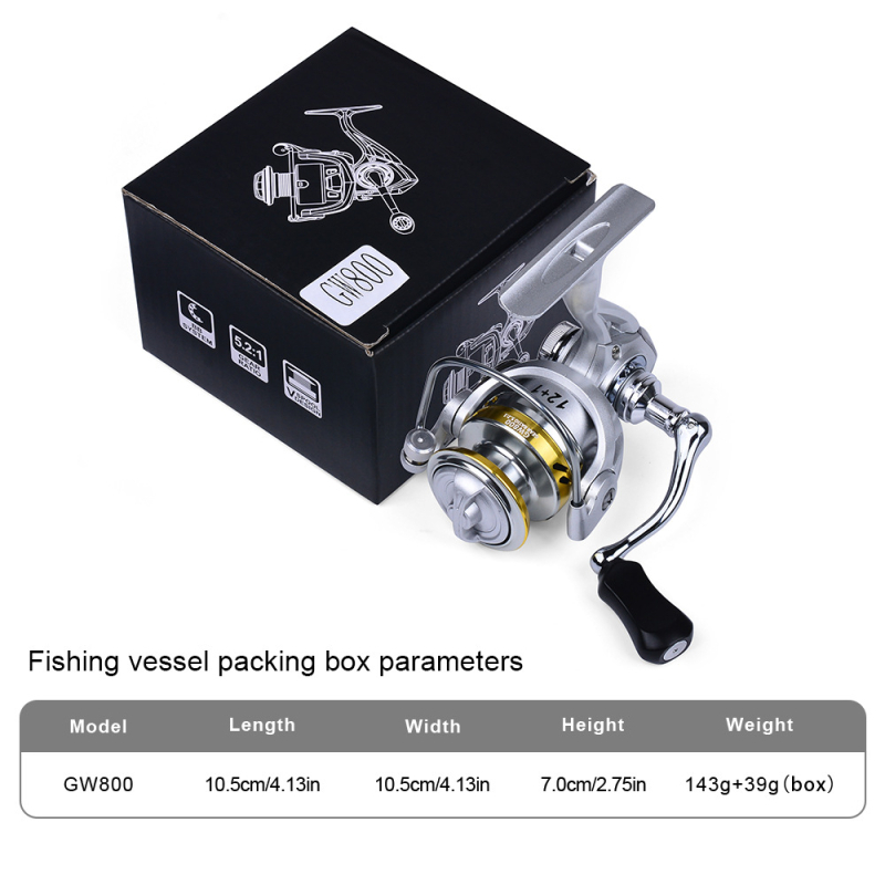 Proberos spinning navijač, ultra lagan i kompaktan, omjer prijenosa 5,2:1, za morski i stijenski ribolov