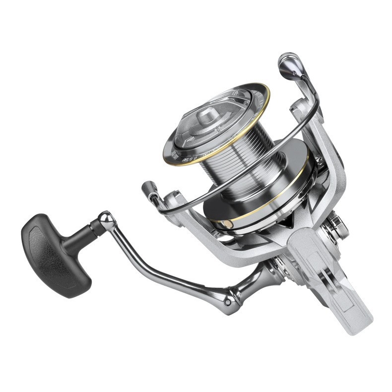 Blue Boat spinnig rolna za ribolov – dugi hod model, potpuno metalna kućišta, zamjenjiva ručka lijevo/desno, omjer prijenosa 4.8:1