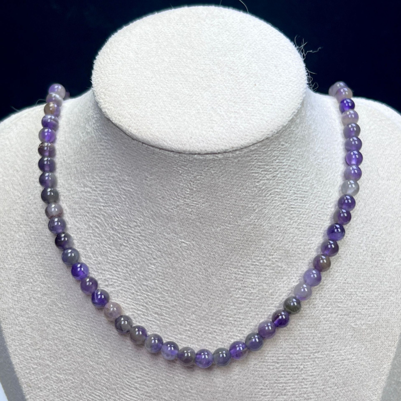 Свободни мъниста за бижута, аметистов кристал, кръгли мъниста, тотемен дизайн, код Fc-c127