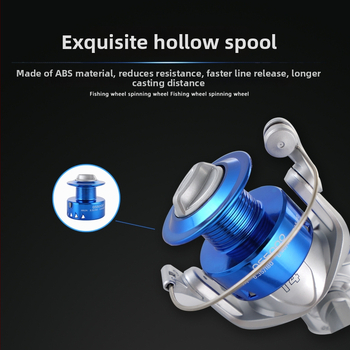 Kalio spiningo ritė žvejybai, tvirtas nailono korpusas, ABS korpusas, Shenzhen kilmė, pakuotė 40 vnt