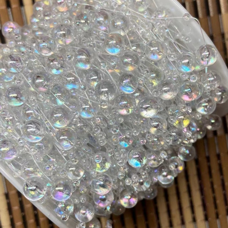 Perle na ribarsku liniju za DIY rukotvorine, plastika/smola, okrugle, premaz za pečenje lakom, Xinnai marka, Toy Lighting serija