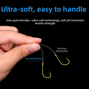 Главна риболовна линия от нейлон, марка Welcome, супер мека, висока якост на опън