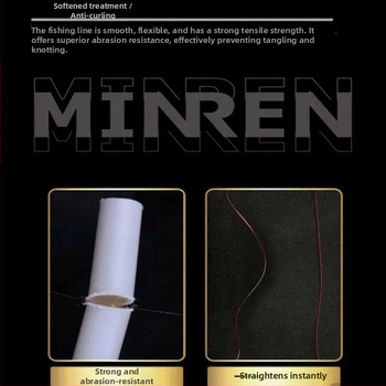 Основна риболовна линия от найлон, тест 5 кг, комплект от 5 тави