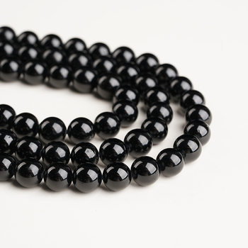 Tourmalin raspršene perle, brušen-polirano, kružni oblik