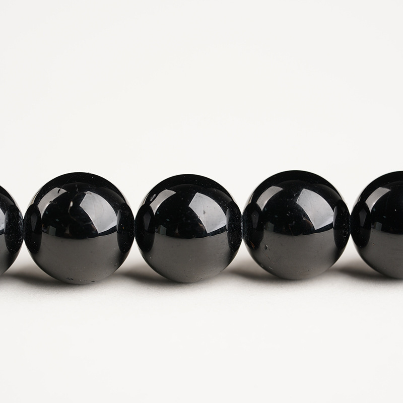 Tourmalin raspršene perle, brušen-polirano, kružni oblik