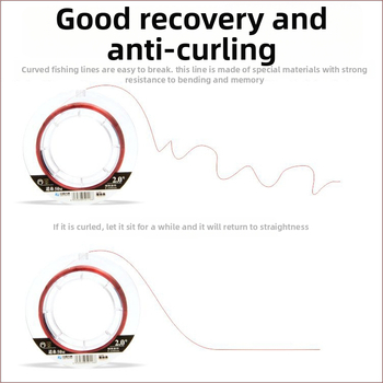 Основна риболовна линия от найлон, марка Chinese and Western, опаковка 10 тави, мека и силна на опън, без завиване