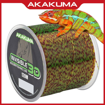 AKAKUMA найлонова основна линия за риболов, дължина 120 м, пакет 10 000 бр.