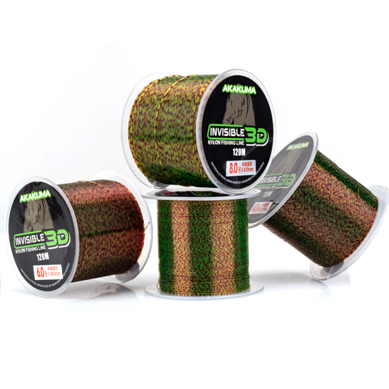 AKAKUMA найлонова основна линия за риболов, дължина 120 м, пакет 10 000 бр.