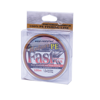 Основна риболовна линия от PE, плетена, 4-нишкова или 8-нишкова, дължина 100/150 м