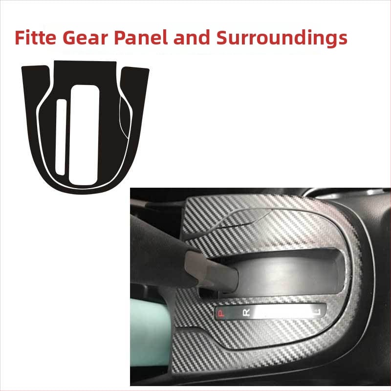 Ditu αυτοκόλλητη επένδυση από ανθρακονήματα για το πάνελ κεντρικής κονσόλας, προσαρμοστικό, συμβατό με Honda Fit