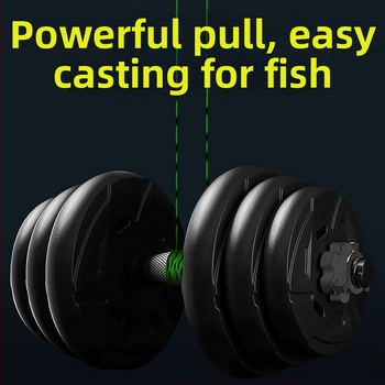 Основна риболовна линия — нейлонова, точкова шарка, мека, висока якост на опън (Тип: основна линия; Материал: нейлон; Шарка: точкова; Мека: да; Опън: висока)