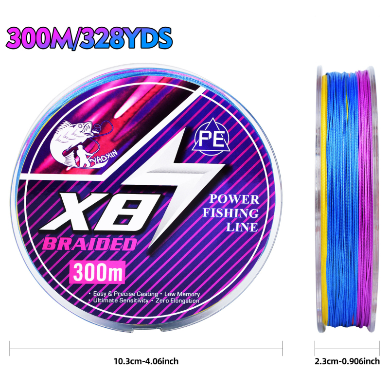 Glavna ribolovna linija, YAOXIN PE linija, snaga 48, pakiranje 10 kom., ovlaštena privatna marka