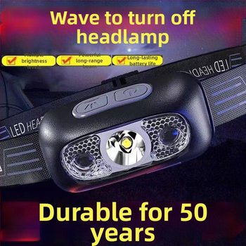 Čelová lampa s batériou, žiarovkový zdroj, vodotesná, model Bj779k8j