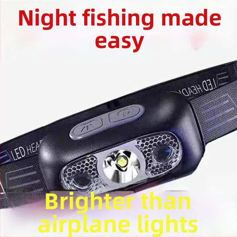 Čelová lampa s batériou, žiarovkový zdroj, vodotesná, model Bj779k8j
