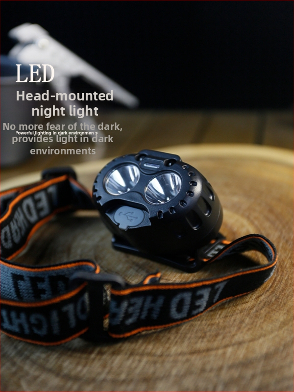 LED čelovka, nabíjateľná, vodeodolná, dosah 100 m, doba prevádzky 3–6 h, hmotnosť 55 g