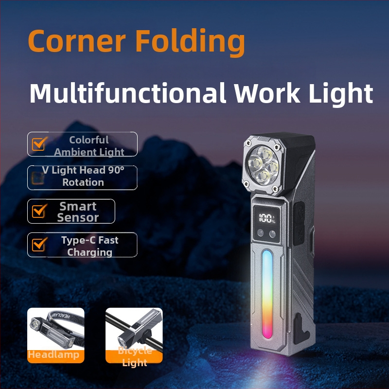 Įkraunamas LED galvos žibintas, antgalvo tvirtinamas, daug kampų reguliavimas, ABS korpusas, 100–200 m spindulys