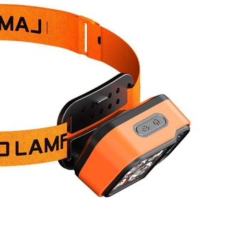 Čelna lampica s USB punjenjem, senzor, LED, vodootporna, 5W, 500mAh, domet 50–100 m