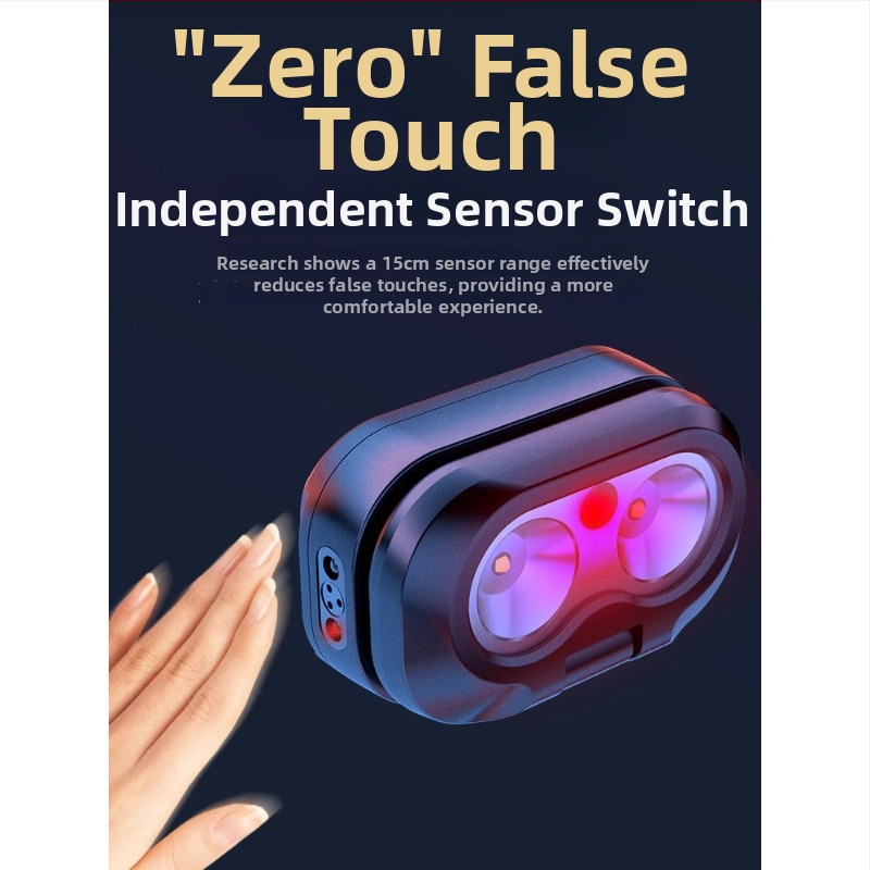 Čelna lampica s LED, ugrađena litijska baterija, vodootporna, domet 100 m, trajanje 6–13 sati