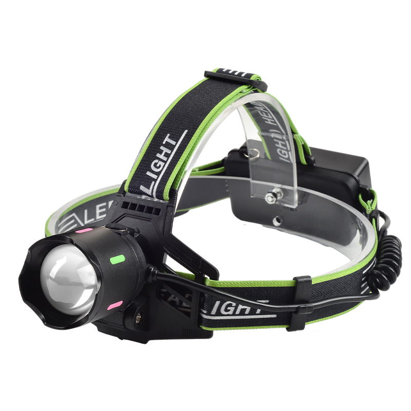 Laserska čelna lampica, 10W, 1200mAh baterija, tijelo od aluminijske legure, domet ≥500m