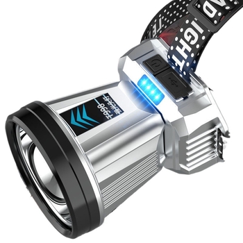 LED čelna svjetiljka za noćni ribolov – visoke jačine, dug domet, punjiva, vodootporna